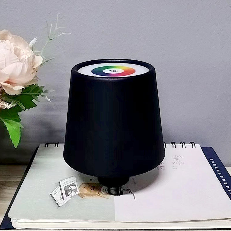Round Cylinder ABS Plastic Table Lamp