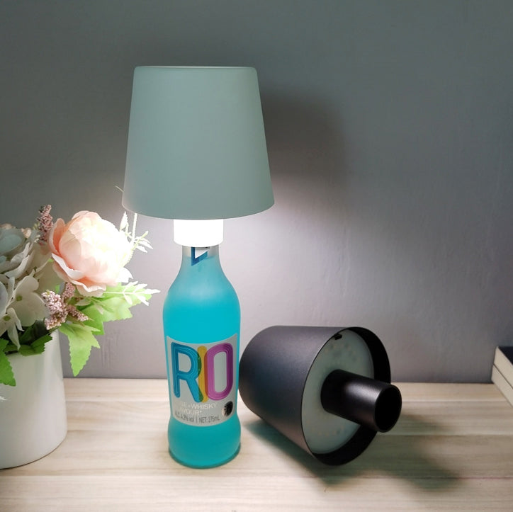 Round Cylinder ABS Plastic Table Lamp