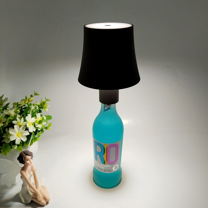Round Cylinder ABS Plastic Table Lamp