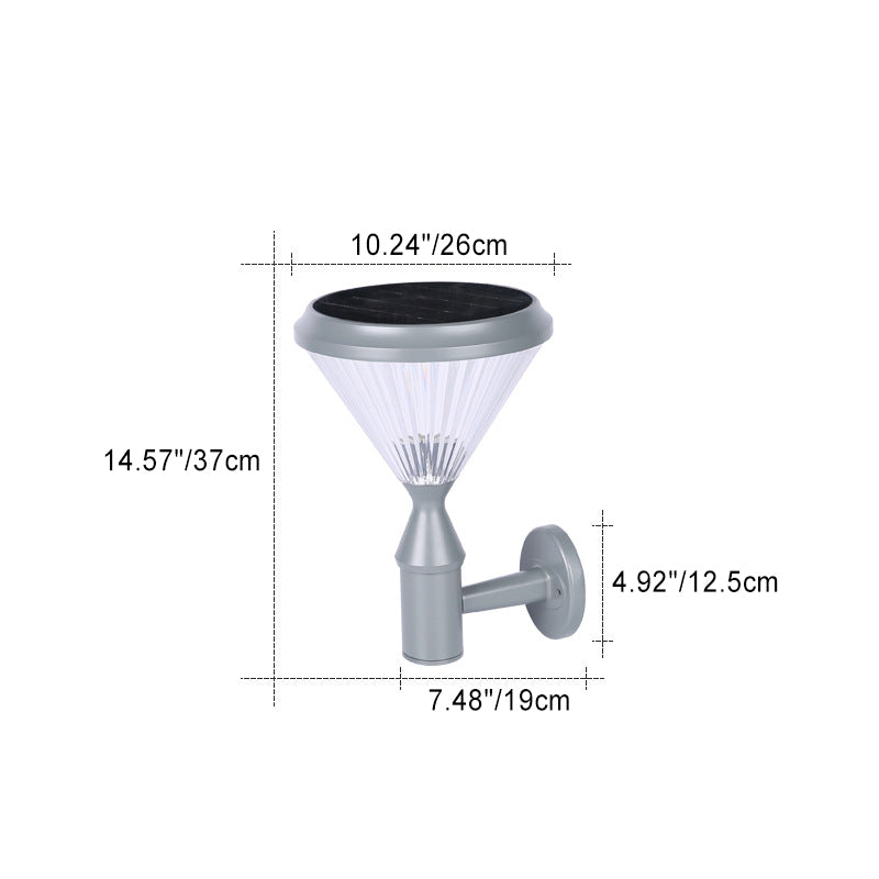 Diamond Cylinder Aluminum PC Outdoor Light