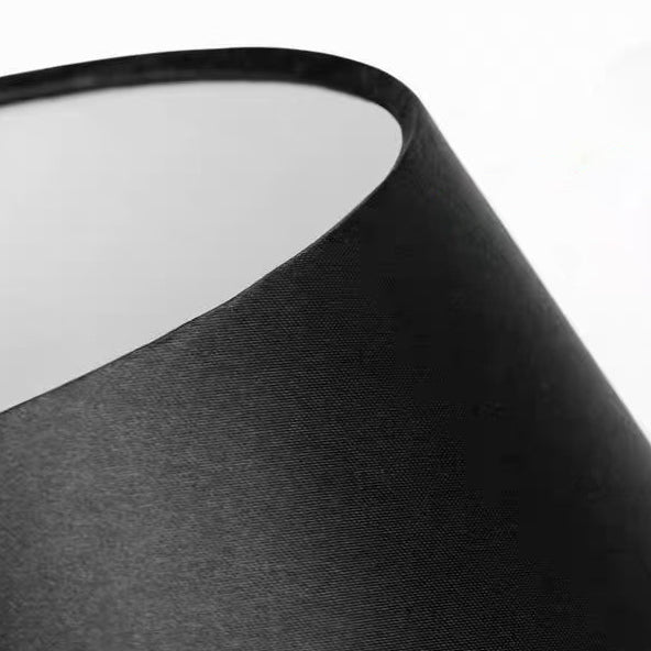 Teardrop Round Iron Fabric Table Lamp