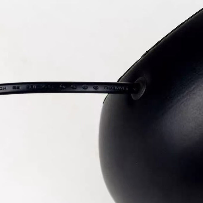 Teardrop Round Iron Fabric Table Lamp