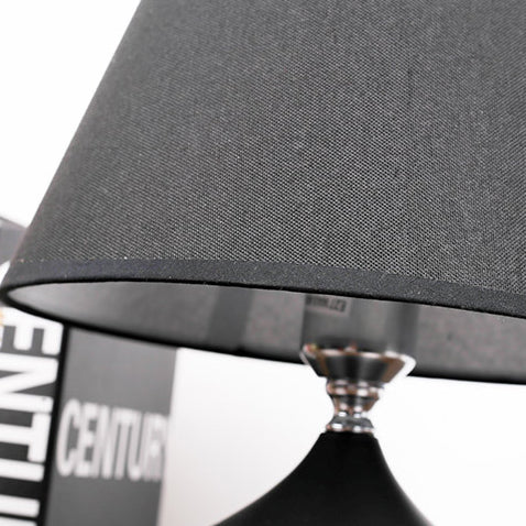 Teardrop Round Iron Fabric Table Lamp