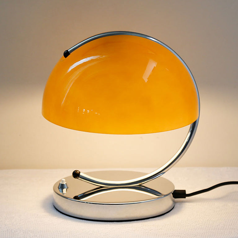 Semicircle Curved Line Hardware Table Lamp