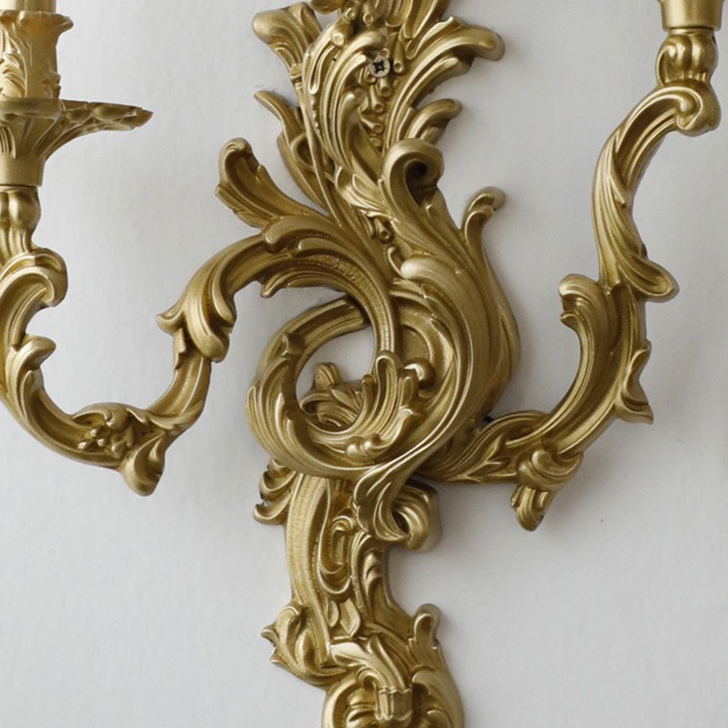 Branch Carved Copper 2/3 2-Light Wall Lamp