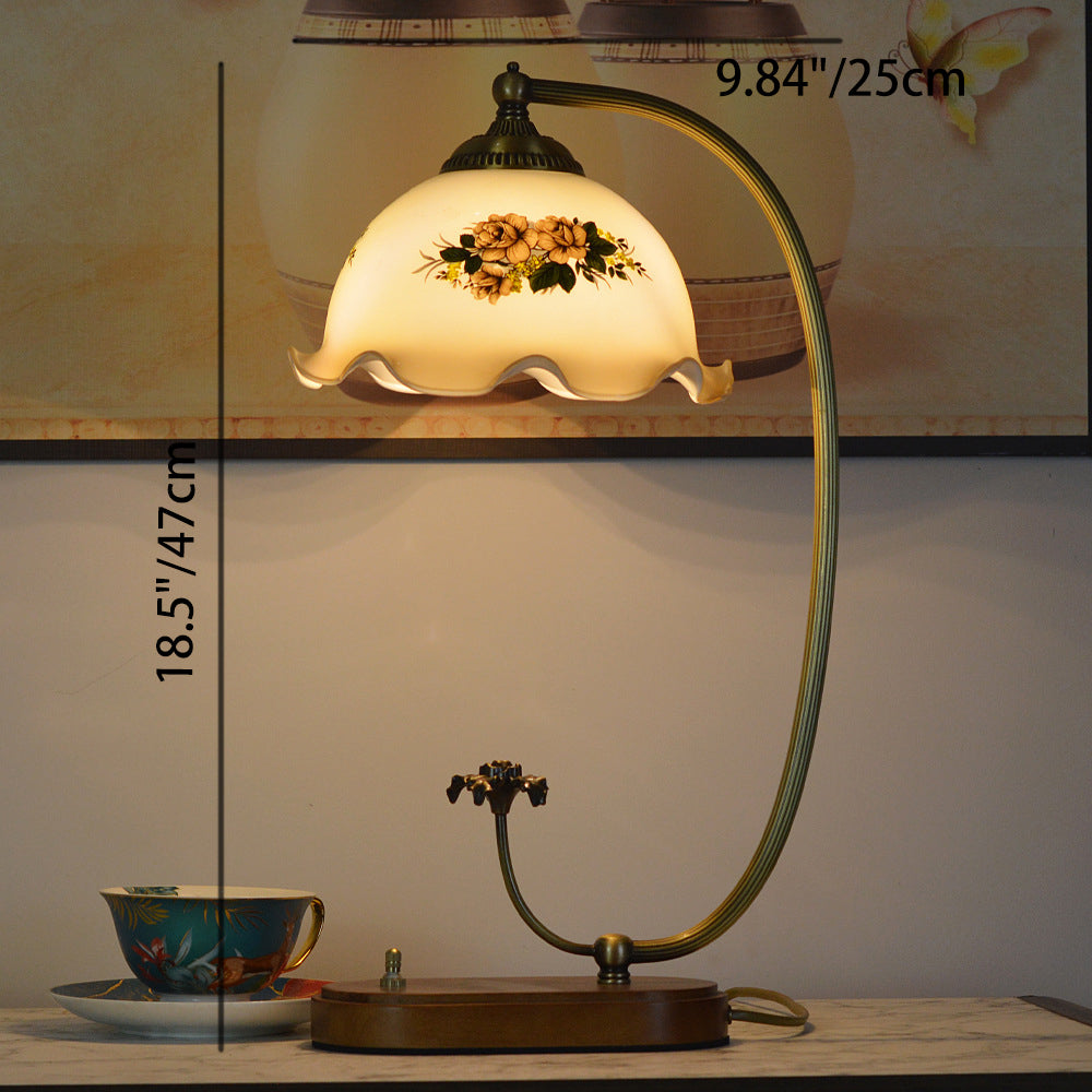 Half Round Arc Oval Table Lamp