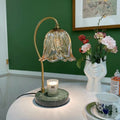 Bellflower Disc Marble Iron Table Lamp