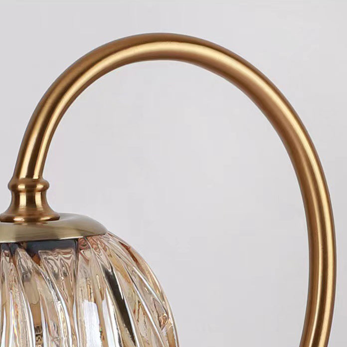 Bellflower Disc Marble Iron Table Lamp