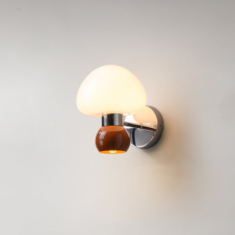 Mushroom Ball Iron PE Wall Lamp