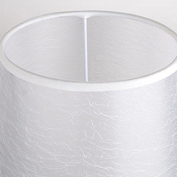 Round Oval Iron Fabric Table Lamp