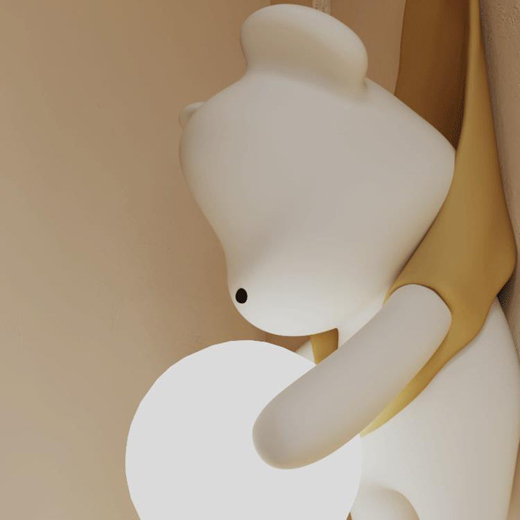 Cartoon Kids Bear Resin Wall Lamp