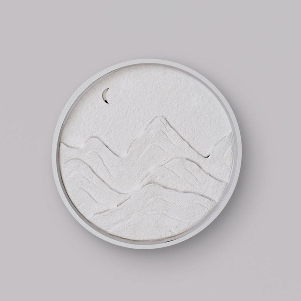 Round Mountain Iron Plaster Wall Lamp
