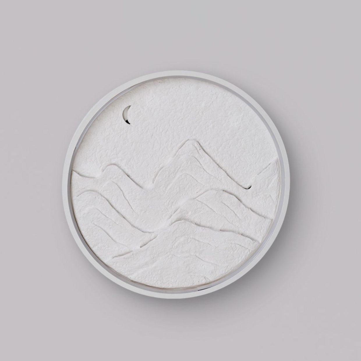 Round Mountain Iron Plaster Wall Lamp