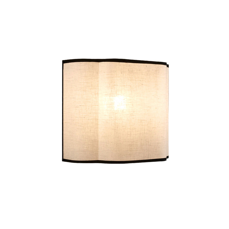 Fabric Semicircle Bedroom Wall Lamp