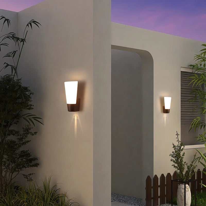 ABS Imitation Wood Grain Outdoor Light