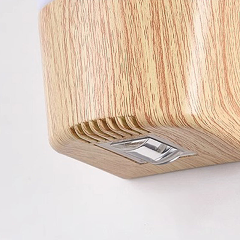 ABS Imitation Wood Grain Outdoor Light