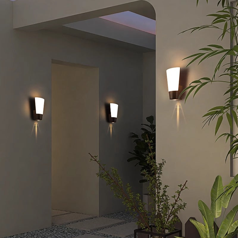 ABS Imitation Wood Grain Outdoor Light