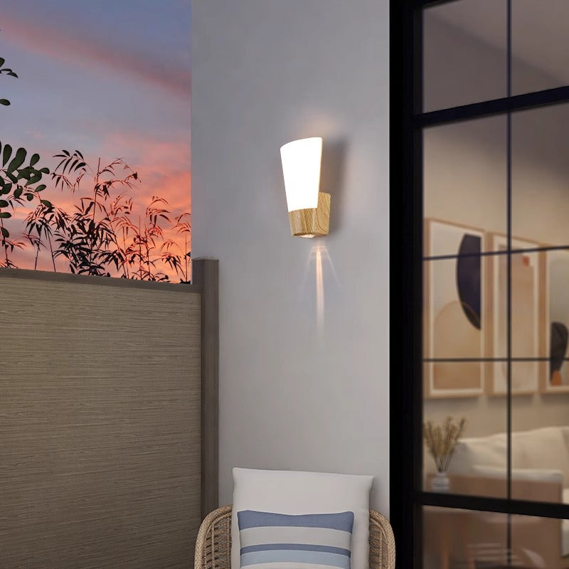 ABS Imitation Wood Grain Outdoor Light