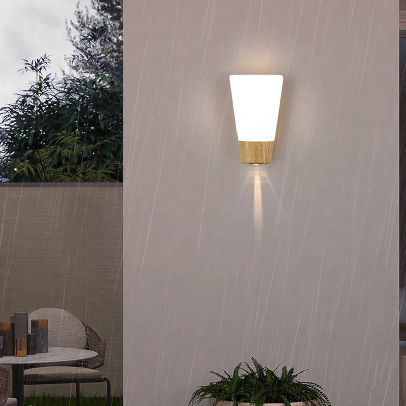 ABS Imitation Wood Grain Outdoor Light