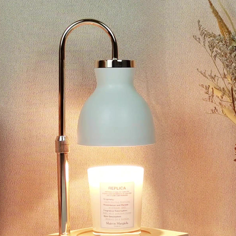 Iron Wood Square Melting Table Lamp