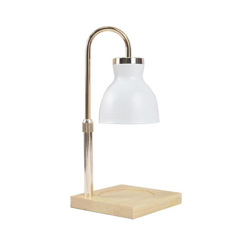 Iron Wood Square Melting Table Lamp