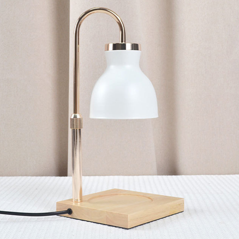 Iron Wood Square Melting Table Lamp