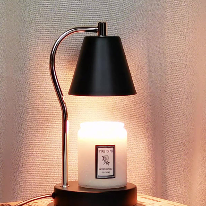 Iron Semi-Conical Melting Wax Table Lamp