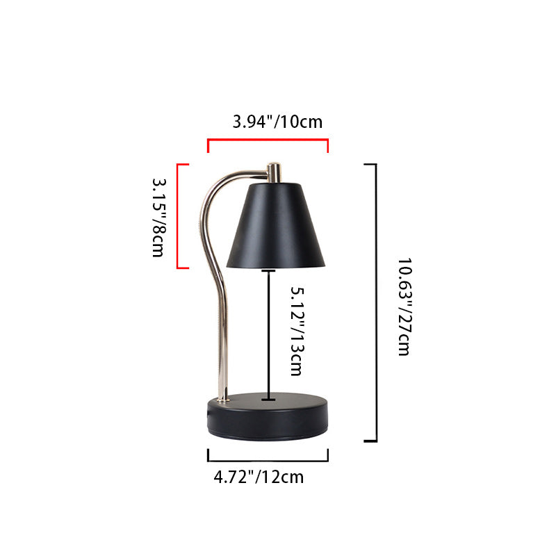 Iron Semi-Conical Melting Wax Table Lamp