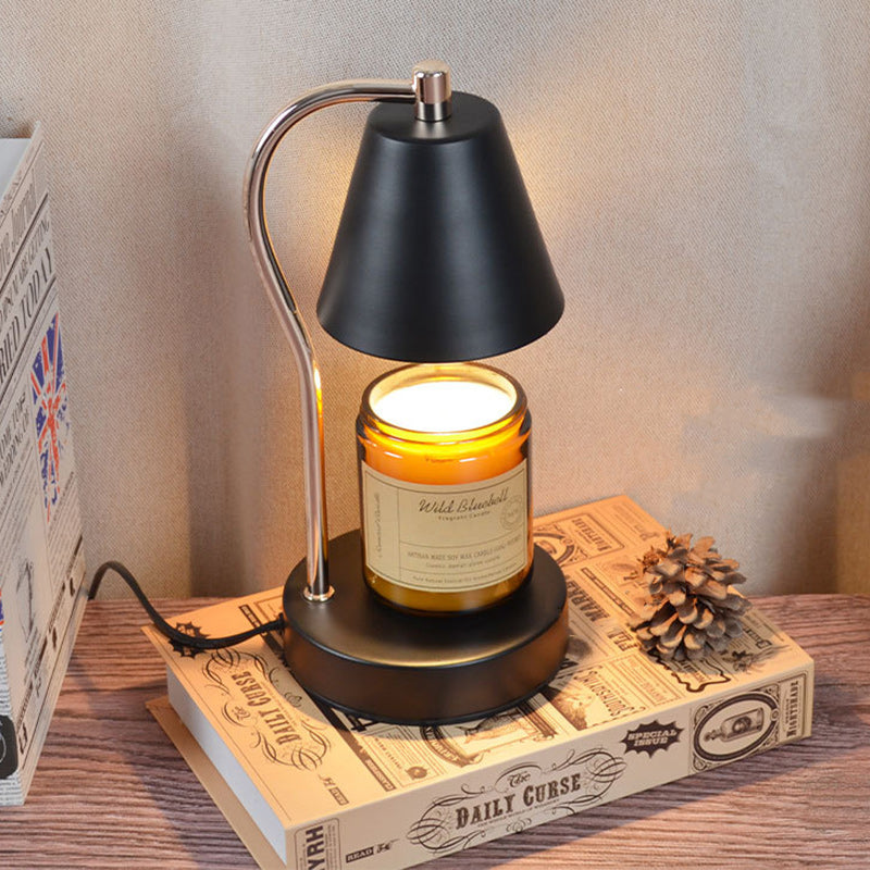Iron Semi-Conical Melting Wax Table Lamp