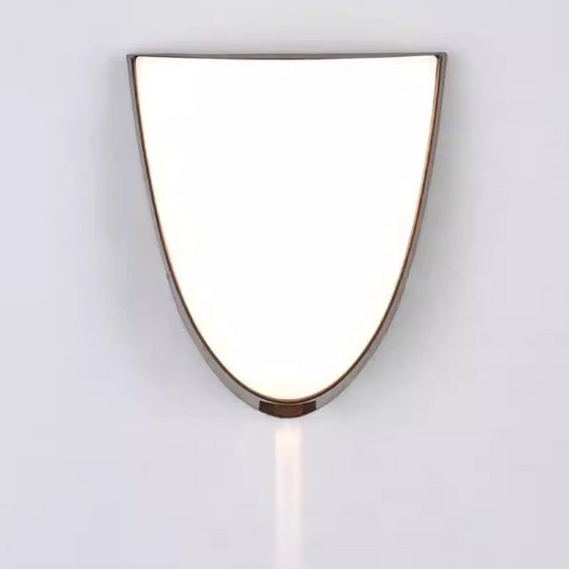 Oval Wood Grain ABS Outdoor Light