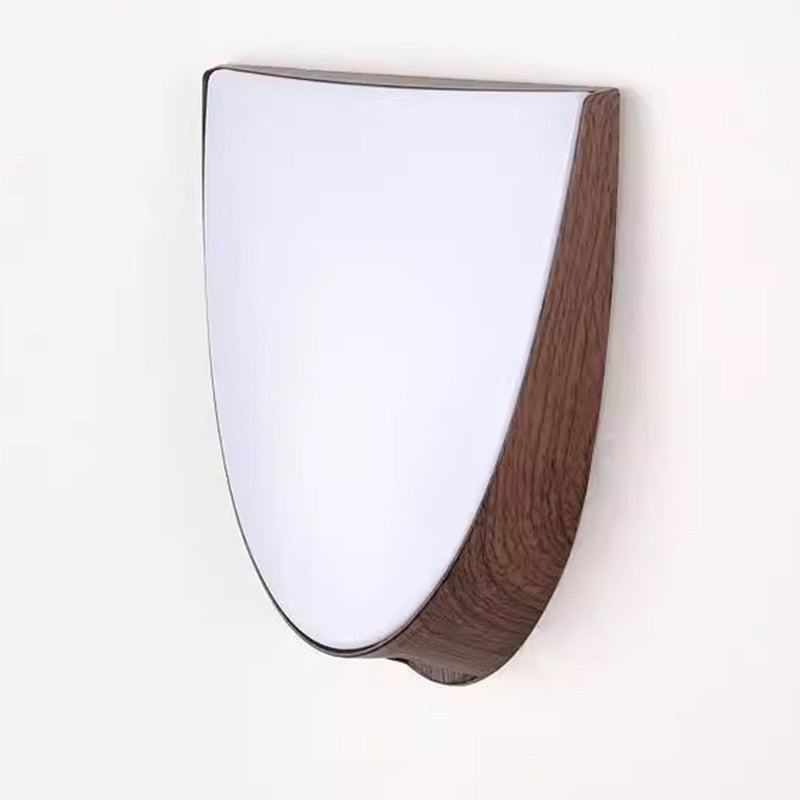 Oval Wood Grain ABS Outdoor Light