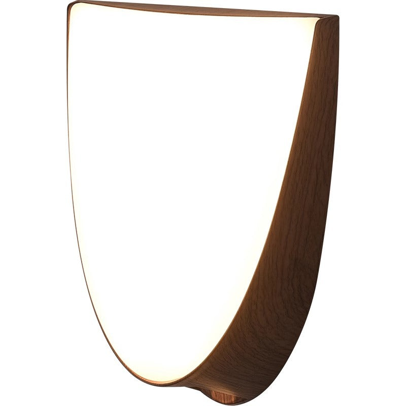 Oval Wood Grain ABS Outdoor Light