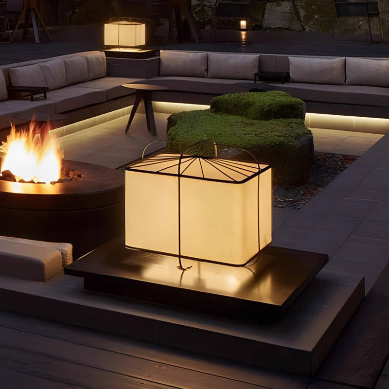Fabric Square Patio Outdoor Light