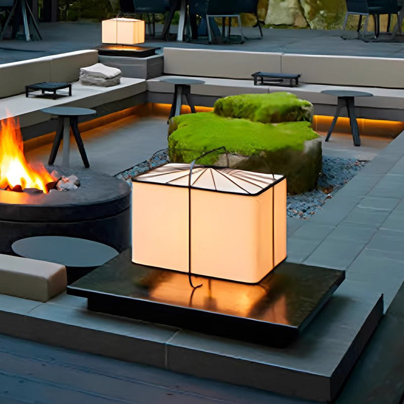 Fabric Square Patio Outdoor Light
