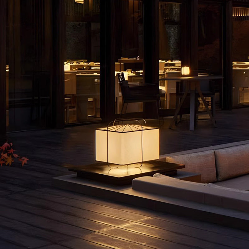 Fabric Square Patio Outdoor Light