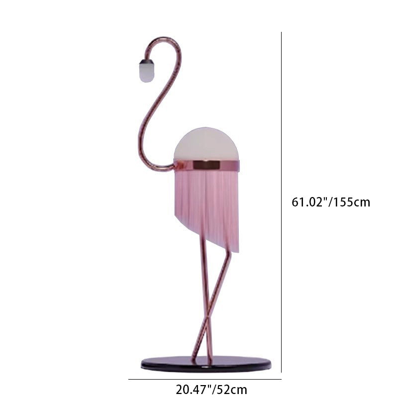 Iron PE Flamingo Living Floor Lamp