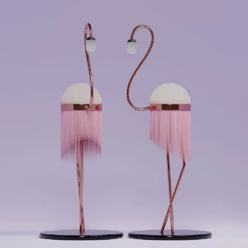 Iron PE Flamingo Living Floor Lamp
