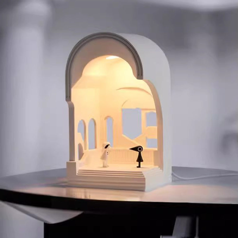 Plaster Palace Church Night Table Lamp