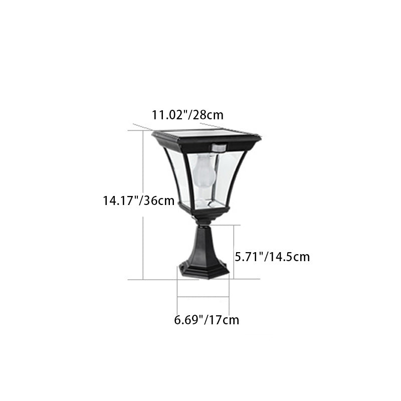 Hexagonal Aluminum Glass Human Outdoor Light