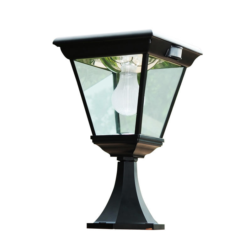 Hexagonal Aluminum Glass Human Outdoor Light