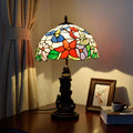 Pastoral Bird Stained Glass Table Lamp