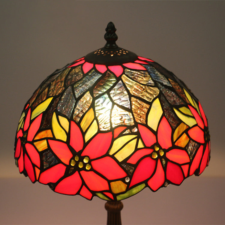 Sunflower Stained Glass Dome Table Lamp