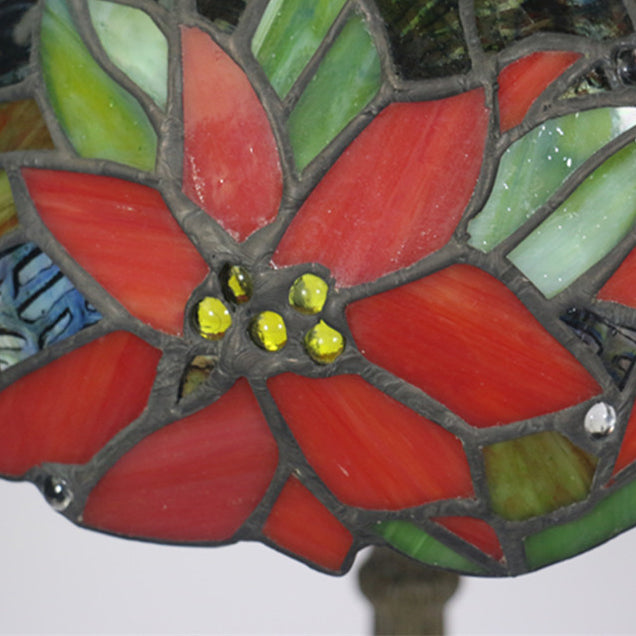 Sunflower Stained Glass Dome Table Lamp