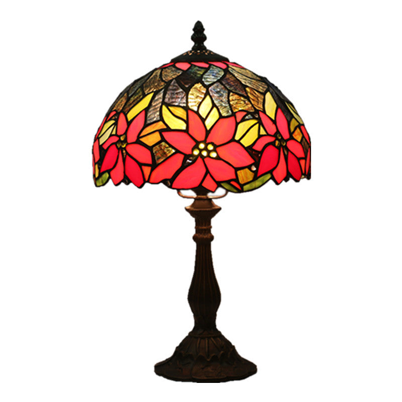Sunflower Stained Glass Dome Table Lamp