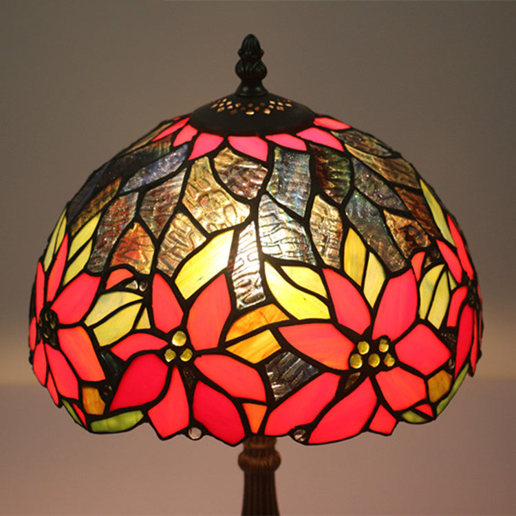 Sunflower Stained Glass Dome Table Lamp