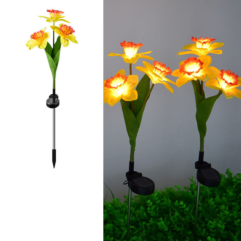 Artificial Daffodil Flower Lawn Outdoor Light