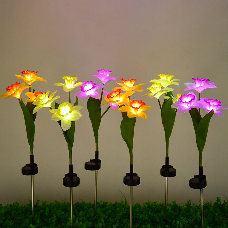 Artificial Daffodil Flower Lawn Outdoor Light