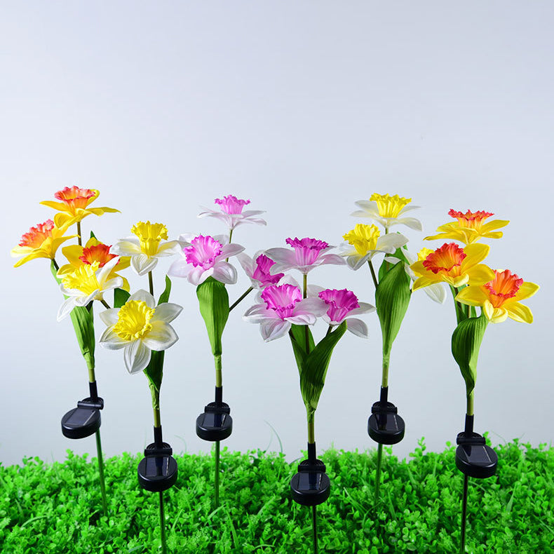 Artificial Daffodil Flower Lawn Outdoor Light