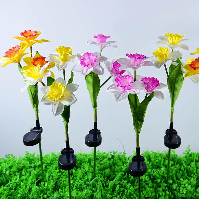 Artificial Daffodil Flower Lawn Outdoor Light
