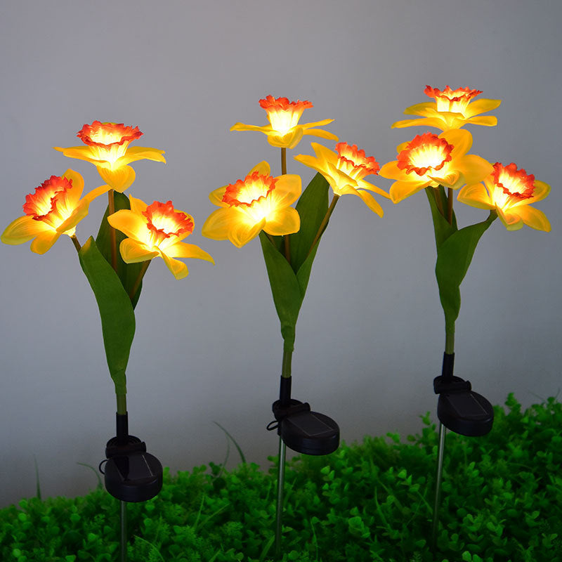 Artificial Daffodil Flower Lawn Outdoor Light